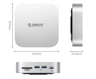 Orico MiniLink 9w1 z kieszenią na dysk twardy - srebrna - 1486729 - zdjęcie 2